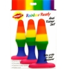 Frisky Rainbow Ready Anal Trainer 3 Piece Plug Set