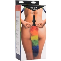 Tailz Rainbow Tail Silicone 3.75" Butt Plug