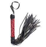Cherry Banana Thrill Red Faux Leather Flogger Whip