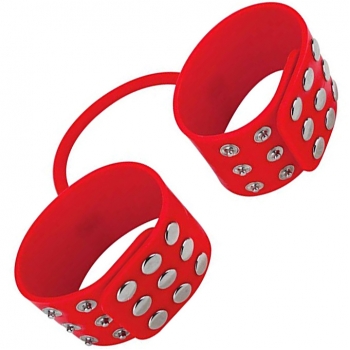 Ouch Red Silicone Cuffs