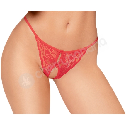 Penthouse Lingerie Red Hot Getaway Crotchless Thong
