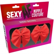 Sexy AF Nipple Couture Red Bows Nipple Pasties