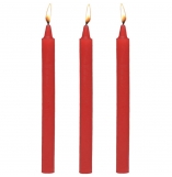 Master Series Fire Sticks Red Fetish Drip Candles 3 Pack