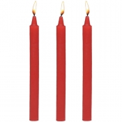Master Series Fire Sticks Red Fetish Drip Candles 3 Pack