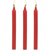 Master Series Fire Sticks Red Fetish Drip Candles 3 Pack