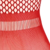 Cherry Banana Red Crotchet Mesh Mini Chemise Dress