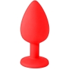 The 9's Booty Calls "Fuck Yeah" Red Silicone Butt Plug