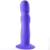 Maia Riley Purple Waved Silicone Dildo