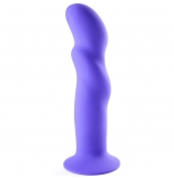 Maia Riley Purple Waved Silicone Dildo