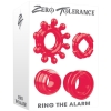 Zero Tolerance Ring The Alarm Red Cock Rings Set Of 4