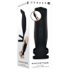 Gender X Rocketeer Black Vibrating Cock Sheath With Testicle Loops