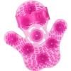 Roller Balls Massage Glove Pink Adjustable & Reversible Massager With 9 Metallic Balls