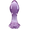 Crystal Rose Purple Glass 2.8" Butt Plug