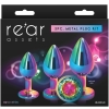 Rear Assets Rainbow Metal With Round Gem Anal Trainer Kit