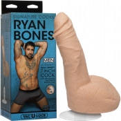 Signature Cocks Flesh 7" Ryan Bones Ultraskyn Cock With Removable Vac-U-Lock™ Suction Cup