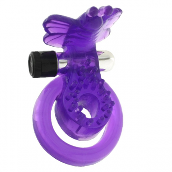 Butterfly Purple Cock & Ball Harness Ring