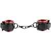 Saffron Matt Black Spreader Bar & Adjustable Wrist & Ankle Cuffs Set