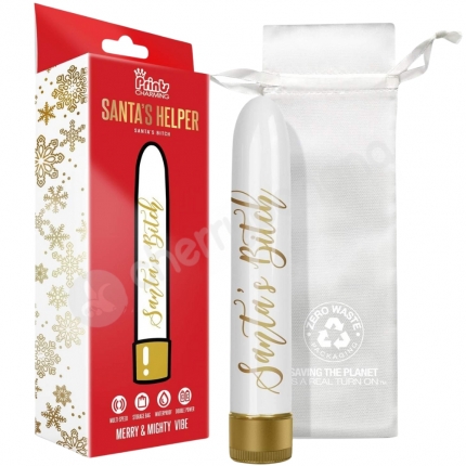 Prints Charming Santa's Helper Merry & Mighty Vibe - Santas Bitch