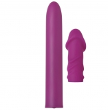 Adam & Eve Eve's Satin Slim Rechargeable Vibe With Bonus Silicone Sleeve