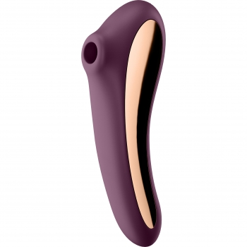 Satisfyer Purple Dual Kiss 2 In 1 Vibrating & Pressure Wave Stimulator