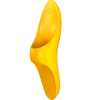 Satisfyer Teaser Yellow Silicone USB Rechargeable Finger Vibrator
