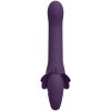 Vive Satu Pulse Wave & Vibrating Strapless Purple Strap-On Vibrator