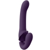 Vive Satu Pulse Wave & Vibrating Strapless Purple Strap-On Vibrator