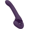 Vive Satu Pulse Wave & Vibrating Strapless Purple Strap-On Vibrator