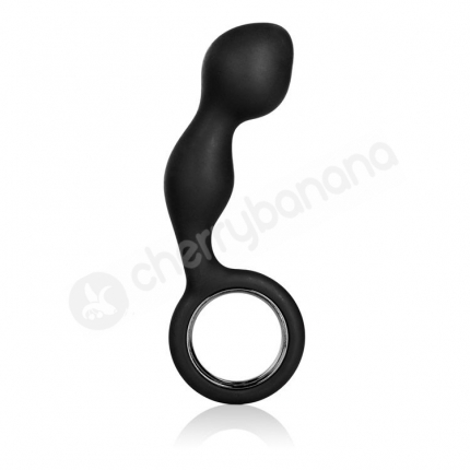 Black Silicone Booty Exciter Butt Plug