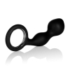 Black Silicone Booty Exciter Butt Plug