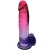 Shades Jelly Ombre Pink & Purple 7" Dildo With Suction Cup Base