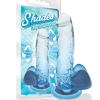 Shades Medium 7" Jelly TPR Blue Gradient Dildo