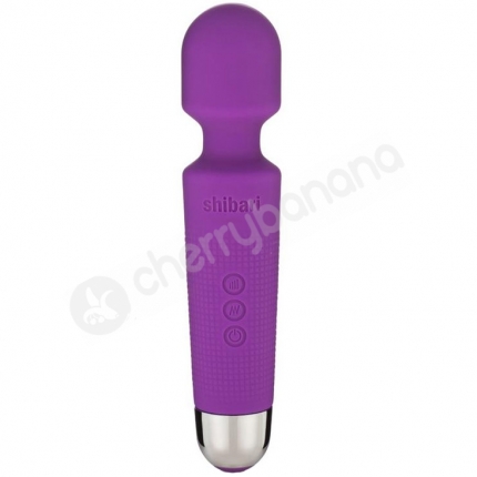 Shibari Mini Halo Purple Wireless 20 Speed Massage Wand Shibari Mini Halo Purple Wireless 20 Speed Massage Wand
