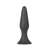 Shots Toys Black Medium Silky Butt Plug