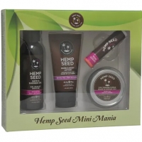 Earthly Body Hemp Seed Mini Mania Skinny Dip Scented Lotion Kit - 4 Piece Set