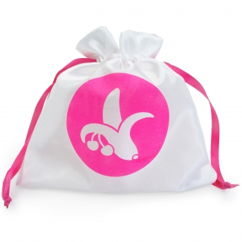 Cherry Banana Satin Storage Bag Small