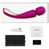 Lelo Smart Wand 2 Deep Rose Large 10 Speed Vibrating Wand