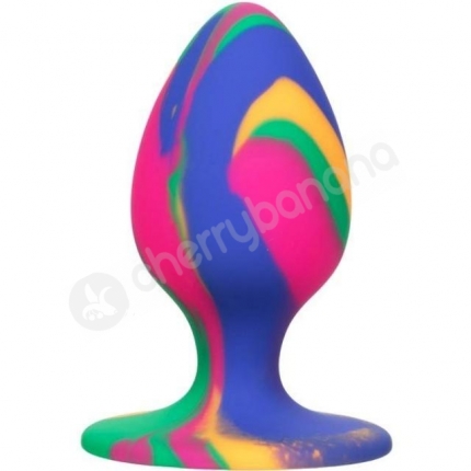 Calexotics Cheeky Medium Tie-Dye 2" Silicone Butt Plug