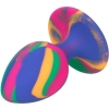 Calexotics Cheeky Medium Tie-Dye 2" Silicone Butt Plug