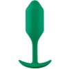 B-Vibe Snug Plug 2 Green Silicone Weighted 4.5" Butt Plug