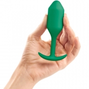 B-Vibe Snug Plug 2 Green Silicone Weighted 4.5" Butt Plug