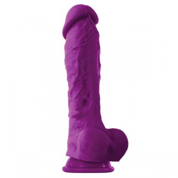 Coloursoft Purple 8'' Soft Dildo