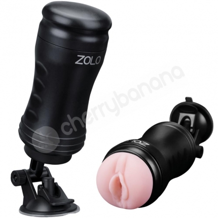 Zolo Solo Handsfree Realistic Masturbator With Suction Cup Mounted Base Zolo Solo Handsfree Realistic Masturbator With Suction Cup Mounted Base