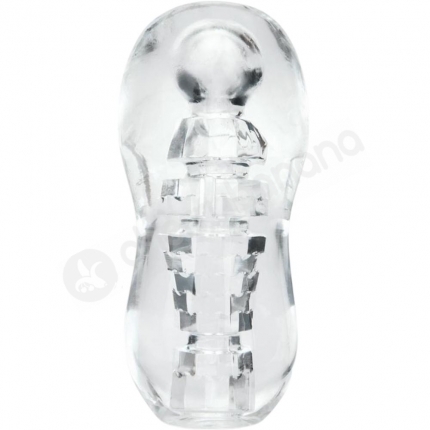 Zolo Gripz Spinner Squeezable Clear Flexible & Stretchy Stroker