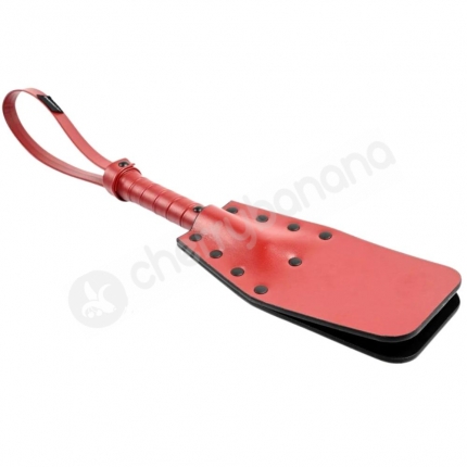 Saffron Studded Spanker Split Seam Faux Leather Spanking Paddle Saffron Studded Spanker Split Seam Faux Leather Spanking Paddle