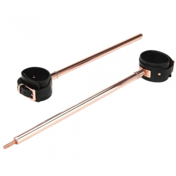 Secret Kisses Rose Gold 76cm Metal Spreader Bar With Cuffs