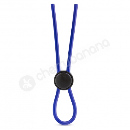 Stay Hard Blue Silicone Loop Cock Ring Stay Hard Blue Silicone Loop Cock Ring