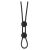 Stay Hard Black Silicone Double Loop Cock Ring