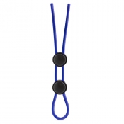 Stay Hard Blue Silicone Double Loop Cock Ring