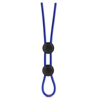 Stay Hard Blue Silicone Double Loop Cock Ring